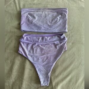 Acacia purple mesh bikini. XL